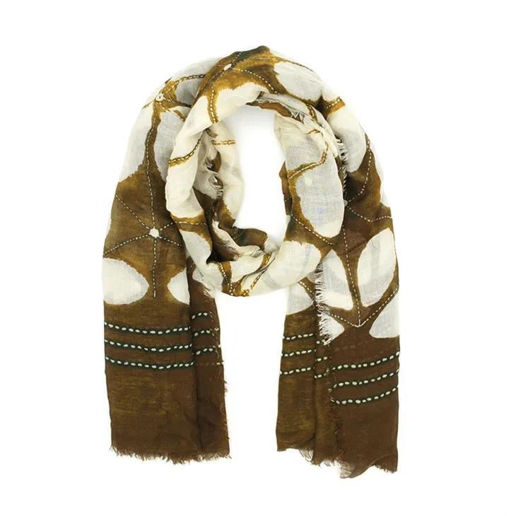 Květinová potištěná šátek S017