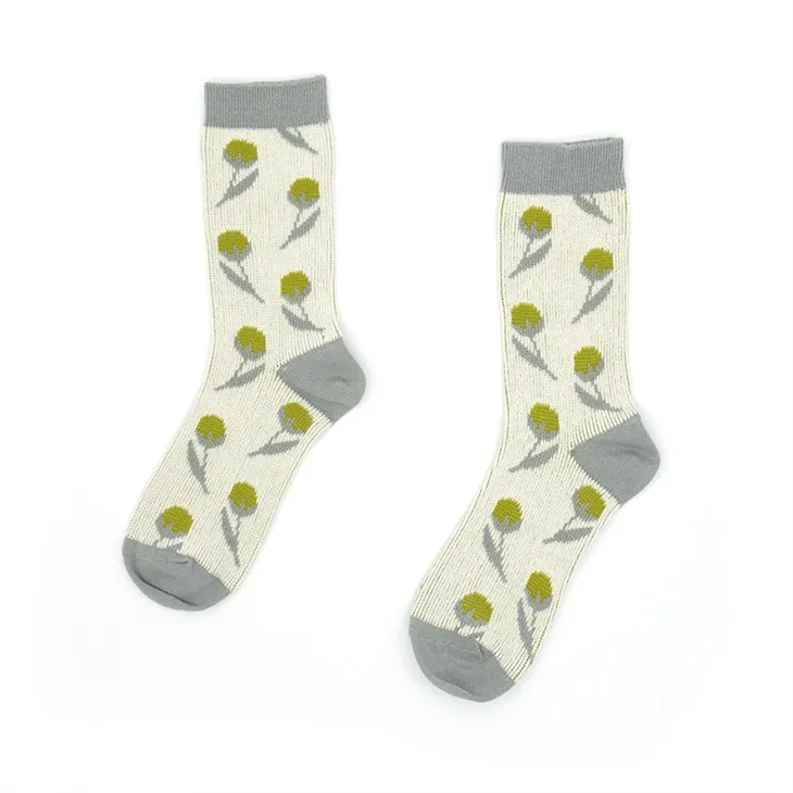 Bavlněné ponožky s výšivkou