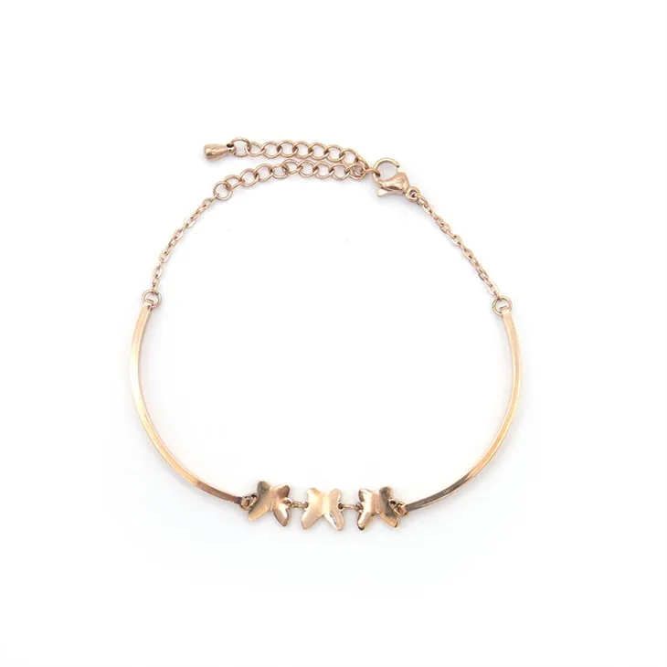 Růžový květinový náramek